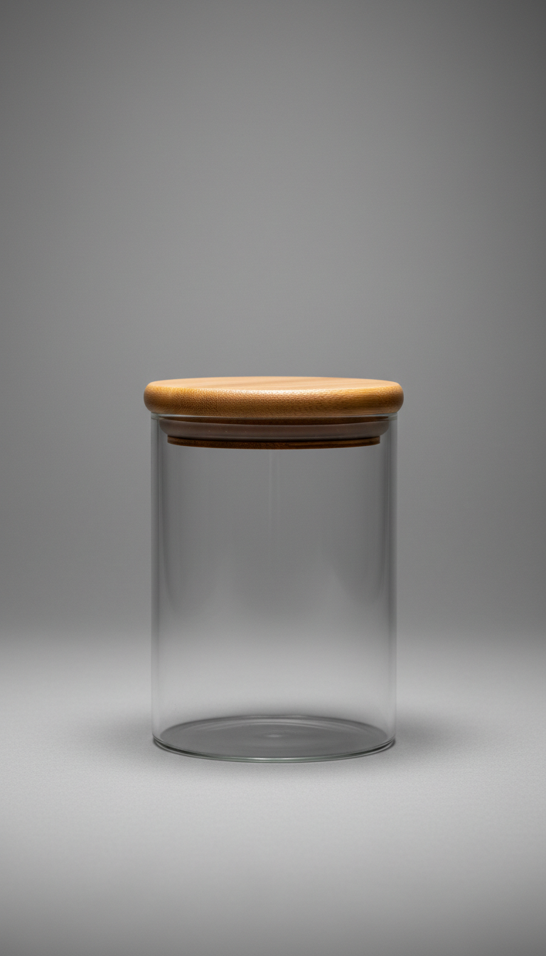 Glass Storage Container with Bamboo Lid